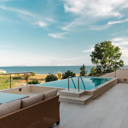 Villa Vasillis-Heated Swimming Pool With Infinity View Vitaládes Esterno foto