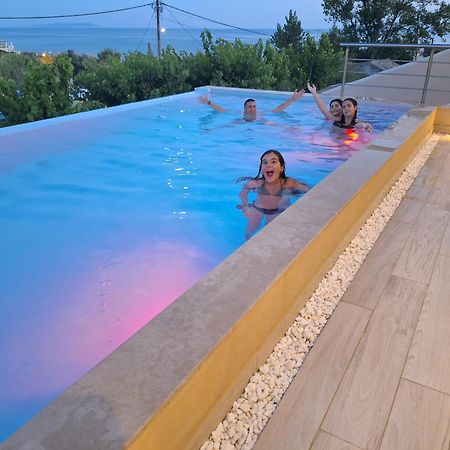Villa Vasillis-Heated Swimming Pool With Infinity View Vitaládes Esterno foto