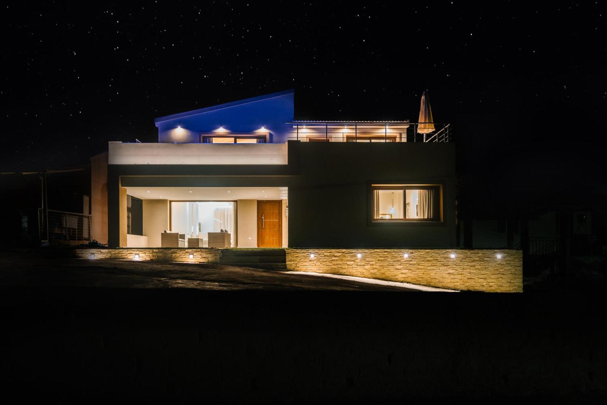 Villa Vasillis-Heated Swimming Pool With Infinity View Vitaládes Esterno foto