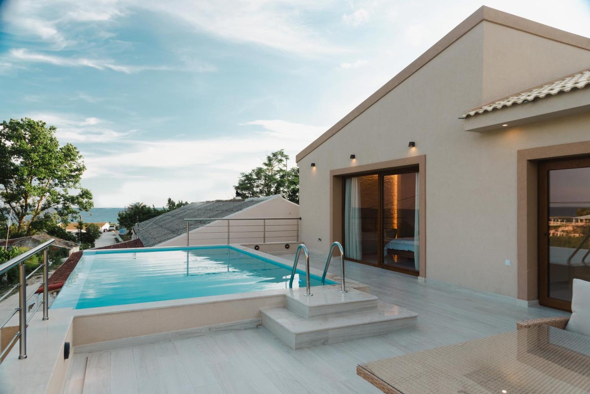 Villa Vasillis-Heated Swimming Pool With Infinity View Vitaládes Esterno foto